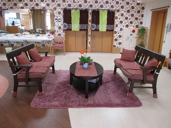 食事の後にのんびり過ごせるスペース