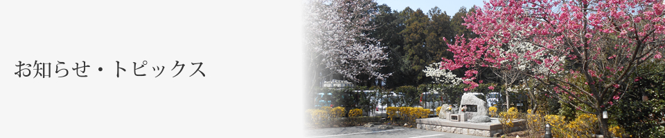 お知らせ・トピックス